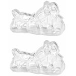 Lot de 2 ballotins moto 8cm, plexi transparent Lot de 2 ballotins moto 8cm, plexi transparent