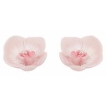 Lot 2 bougies flottantes 7, 2cm forme fleur d'orchidée, rose Lot 2 bougies flottantes 7, 2cm forme fleur d'orchidée, rose