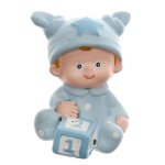 Lot de 2 figurines baptme, garonnet bleu