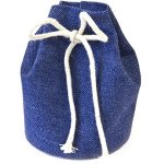 Lot de 4 ballotins sacs marins en toile, bleu royal