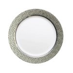 Lot de 5 petites assiettes rondes prestige plastique 19cm 