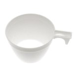 Lot 50 tasses  caf en plastique, blanches