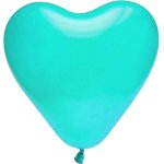 Lot de 8 ballons coeur 35cm, turquoise