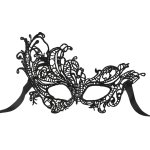 Loup dentelle souple noir en dentelle