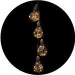 Luminaire 4 ampoules avec 10 leds � piles, blanc chaud