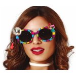 Lunettes disco music rondes