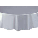 Nappe plastique ronde , gris ronde