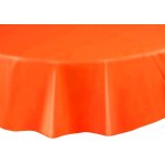 Nappe plastique ronde  orange ronde