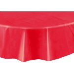 Nappe plastique ronde  rouge ronde
