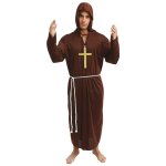 P'tit clown re08933, d�guisement adulte de moine taille l / xl