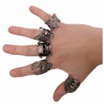 P'tit clown re10088 - bague de biker, métal argenté P'tit clown re10088 - bague de biker, métal argenté
