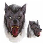 P'tit clown re10178, masque adulte latex intgral loup garou