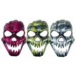 P'tit clown re10222, masque adulte rigide color, squelette dents pointues