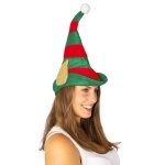 P'tit clown re10520 - bonnet de lutin vert / rouge