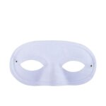 P'tit clown re11019 - loup domino tissu, blanc