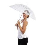 P'tit clown re11070 - ombrelle en dentelle blanche P'tit clown re11070 - ombrelle en dentelle blanche