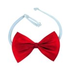 P'tit clown re11892 - noeud papillon tissu, rouge