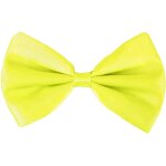 P'tit clown re11896, noeud papillon tissu, jaune fluo