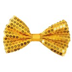 P'tit clown re11912 - noeud papillon sequins, or
