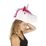 P'tit clown re12500 - chapeau velours tête de licorne adulte P'tit clown re12500 - chapeau velours tête de licorne adulte