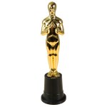 P'tit clown re14065, statuette trophe en plastique dor 22 cm