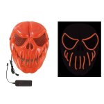 P'tit clown re15003 - masque lumineux citrouille terrifiante  led