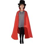 P'tit clown re16232 - cape enfant avec col rouge 90cm