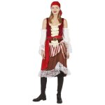 P'tit clown re21072 - dguisement adulte pirate femme, taille l / xl
