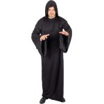 P'tit clown re21092 - tunique noire à capuche adulte taille s / m P'tit clown re21092 - tunique noire à capuche adulte taille s / m