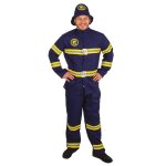 P'tit clown re21097 - dguisement adulte pompier bleu taille l / xl