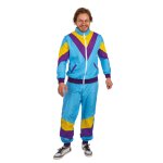 P'tit clown re21122, d�guisement surv�tement ann�es 80 homme taille s / m