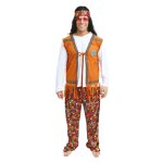 P'tit clown re21159 - dguisement hippie homme taille l / xl