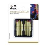 P'tit clown re21421 - set de 6 crayons de maquillage fluo P'tit clown re21421 - set de 6 crayons de maquillage fluo