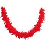 P'tit clown re21602 - boa en plumes d'1m80 - 50 g, rouge