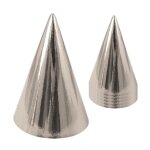 P'tit clown re21800 - sachet de 6 chapeaux pointus mtal argent