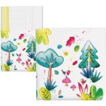 P'tit clown re22511 - lot de 20 serviettes anniversaire animaux de la for�t