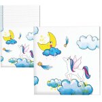 P'tit clown re22513 - lot de 20 serviettes anniversaire licornes