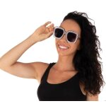 P'tit clown re22683 - lunettes disco strass argent