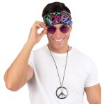 P'tit clown re22697 - set hippie bandeau, collier et lunettes P'tit clown re22697 - set hippie bandeau, collier et lunettes