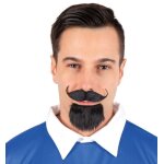 P'tit clown re22705 - barbe et moustache de mousquetaire, noire