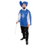 P'tit clown re22716 - d�guisement de mousquetaire bleu taille l / xl