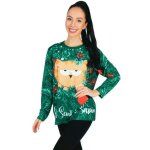 P'tit clown re22783, t - shirt de no�l - chat sent le sapin taille xs