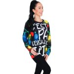 P'tit clown re22786, t - shirt de no�l - c'est pas versailles ici taille xs
