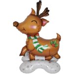 P'tit clown re22812, ballon alu renne 120 cm � poser