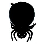 P'tit clown re22930, ballon alu araign�e noire 60cm