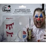 P'tit clown re22950 - kit maquillage de clown sanglant