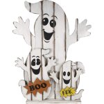 P'tit clown re22965 - famille de fant�mes en bois lumineux, � poser de 90 cm