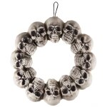 P'tit clown re22992, couronne de cr�nes halloween 40 cm