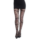 P'tit clown re23154 - collants noir impression chauve - souris