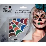 P'tit clown re23178 - kit maquillage toile d'araigne 9 couleurs